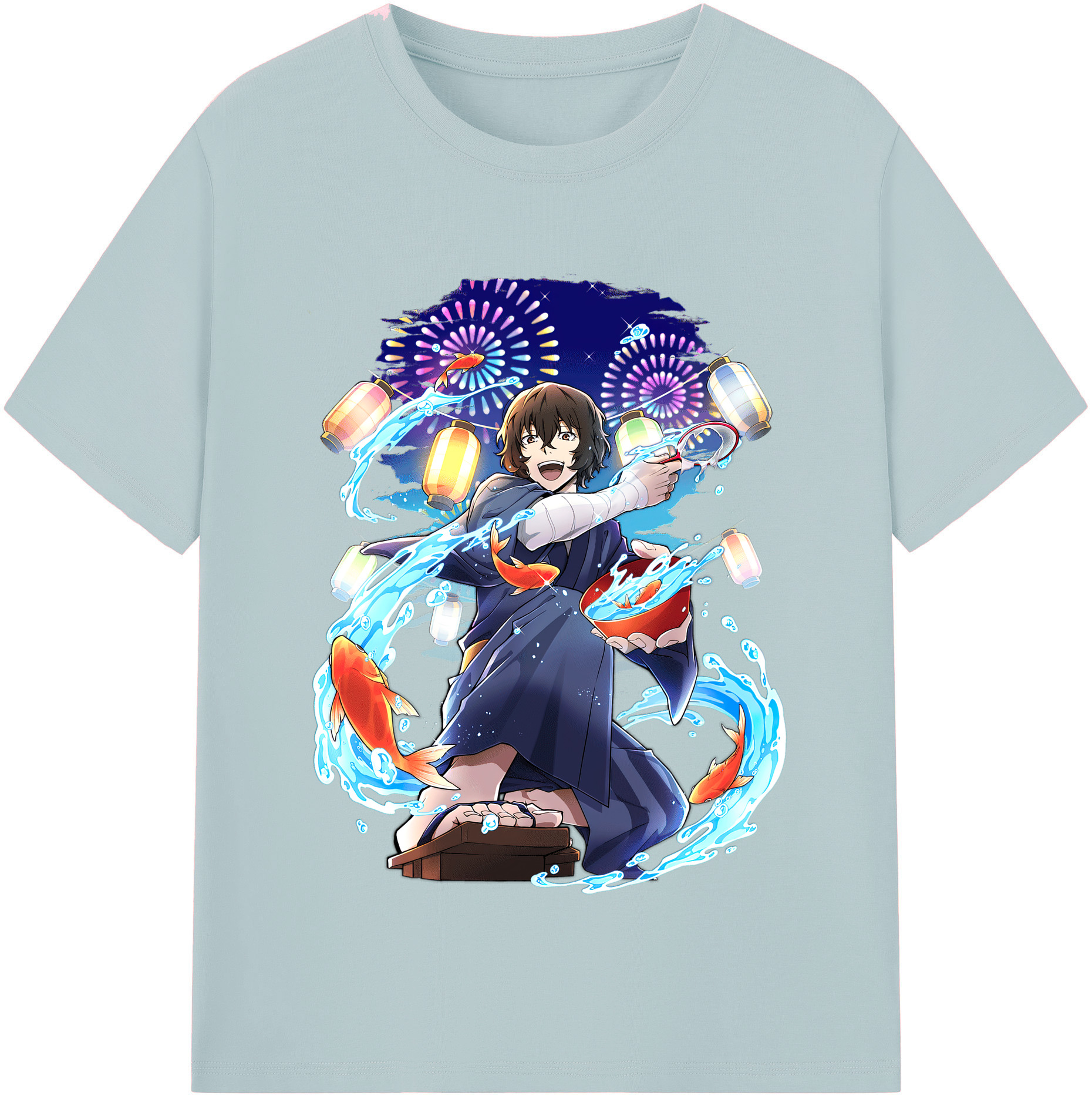 （画像用） 文豪ストレイドッグス Bungo Stray Dogs 綿100％半袖Tシャツ（フロントプリント）